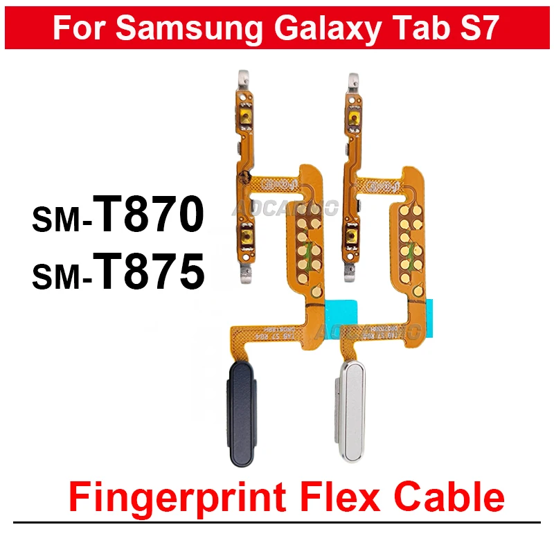 Finerprint Sensor Home Button Flex Cable Replacement Parts For Samsung Galaxy Tab S7 SM- T875 T870