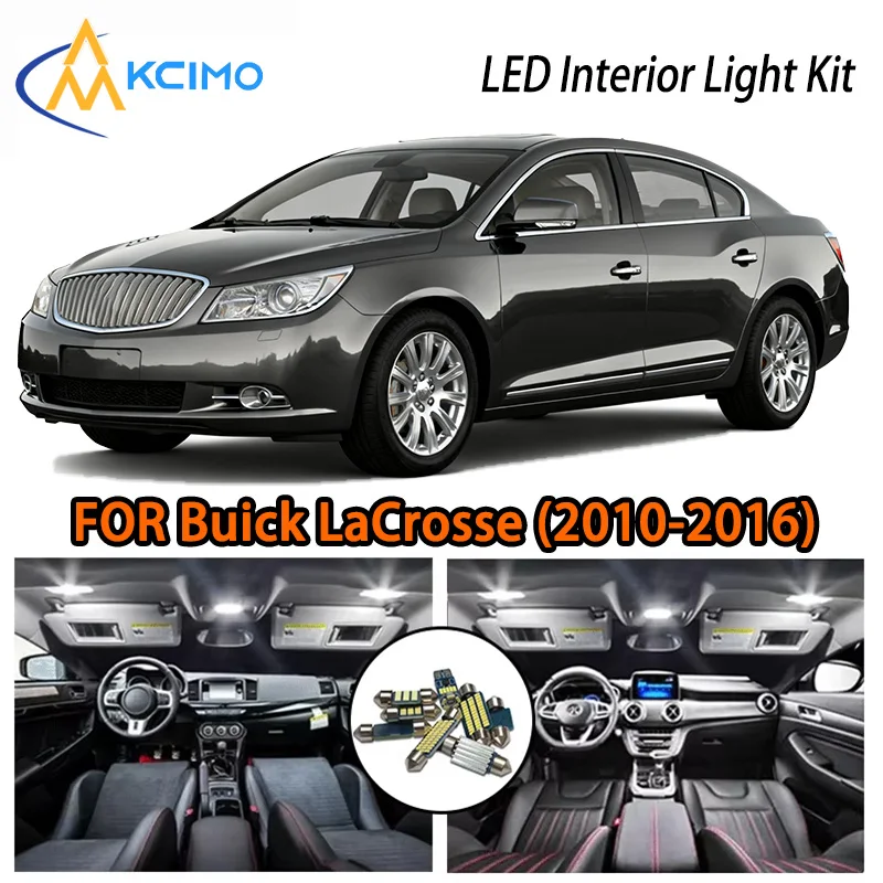 

KCIMO For Buick LaCrosse 2010-2016 LED Interior Lights, Spacious Luxury Glow, 2 Choices, Good Quality, Daily Use