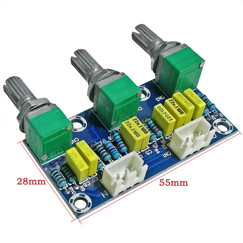 XH-M802 Passive Tone Board Amplifier Preamp Power Module Low High Sound Adjustment Electonic Diy Electronic PCB Board