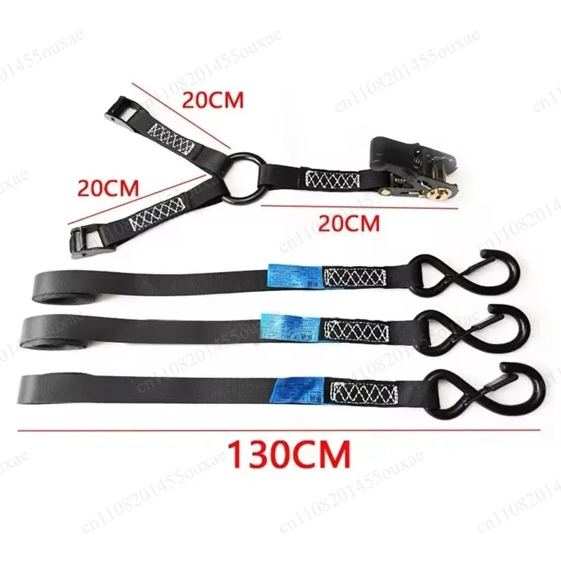 Y‑Type 3‑Point Spare Tire Fixing Strap, Fastening Kit for Spare Wheel, Off‑Road Accessory for Car Roof & Pickup Truck Bed