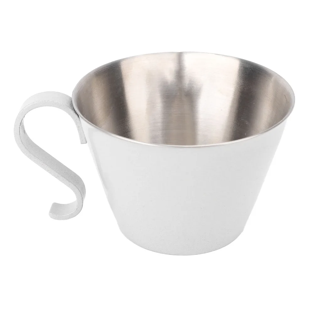 304 Stainless Steel Coffee Measuring Cup V Shaped Spout Anti Spill Design Milk Frothing Pitcher Etched Measurements