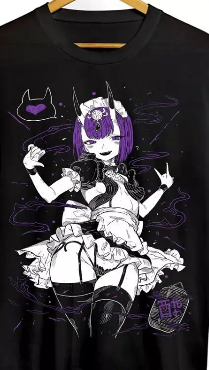 

Shuten Douji T-shirt Assassin Fate Grand Order Anime Girl Waifu Fanart T-shirt