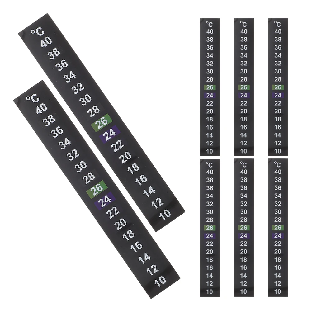 

8 Pcs Fish Tank Temperature Sticker Digital Thermometer 10℃ 40℃ Color Changing Numbers Aquarium Gauge Water Tester Pet Supplies