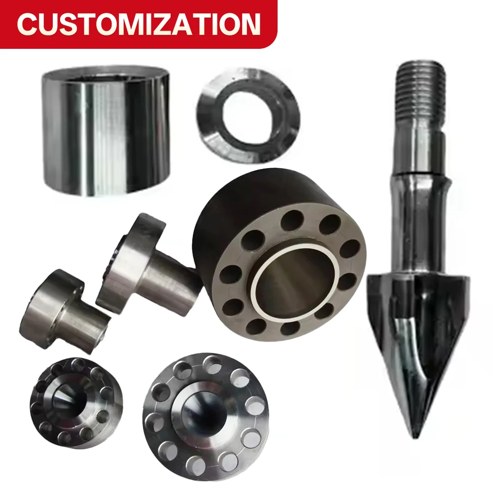 Custom injection molding screw accessories cylindrical sleeves, flanges with holes, tapered drill bits High-strength alloy steel