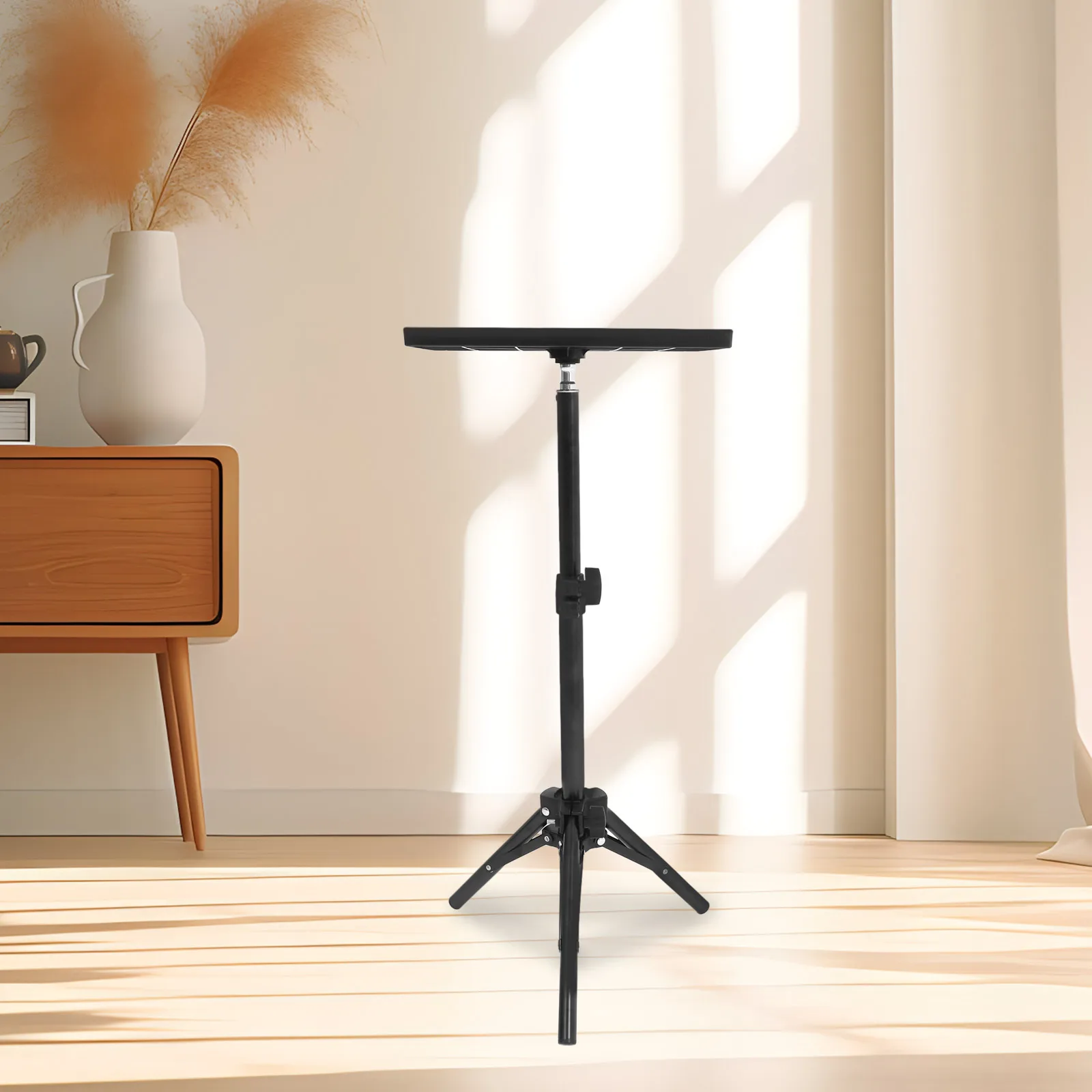 Projector Bracket Laptop Tripod Stand Adjustable Height with Tray for Iron Office