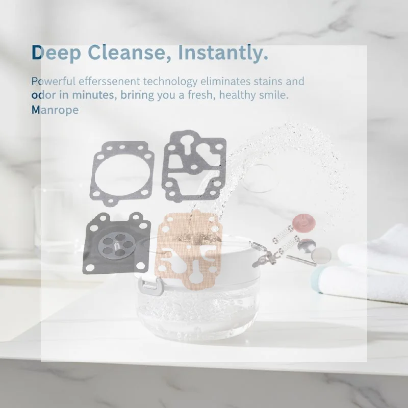 3 In 1 Portable Double Layer Denture Organizer Donut Design with Cleaning Brush Storage Box for Trip Daily Use