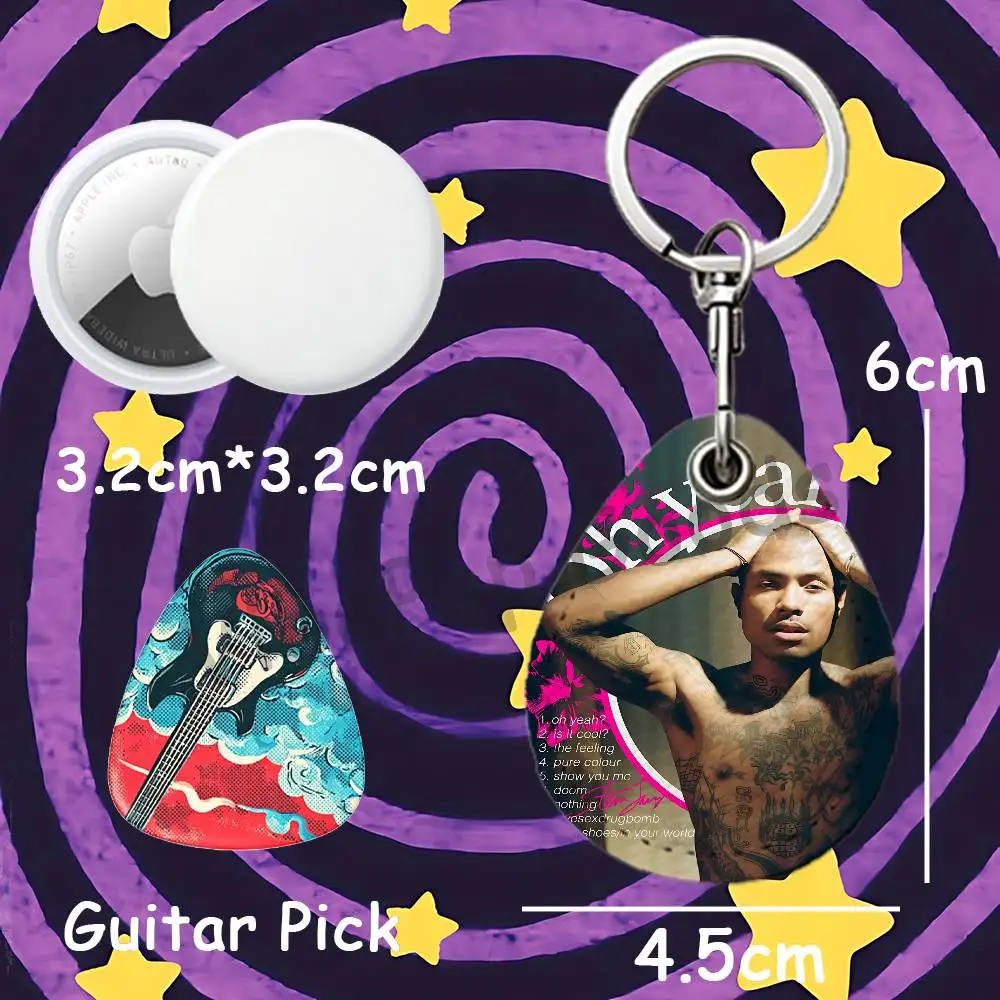 Oh yeah Steve L-Lacy Mini Leather Bag Essential Oil Diffuser Keyring For  S-SmartTag Stable Guitar Pick Storage