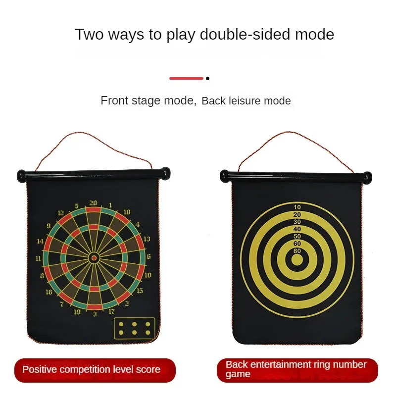 

Соревновательный набор дартс двойного назначения для отдыха, двусторонняя магнитная доска для дартса, детская развлекательная доска для родителей и детей