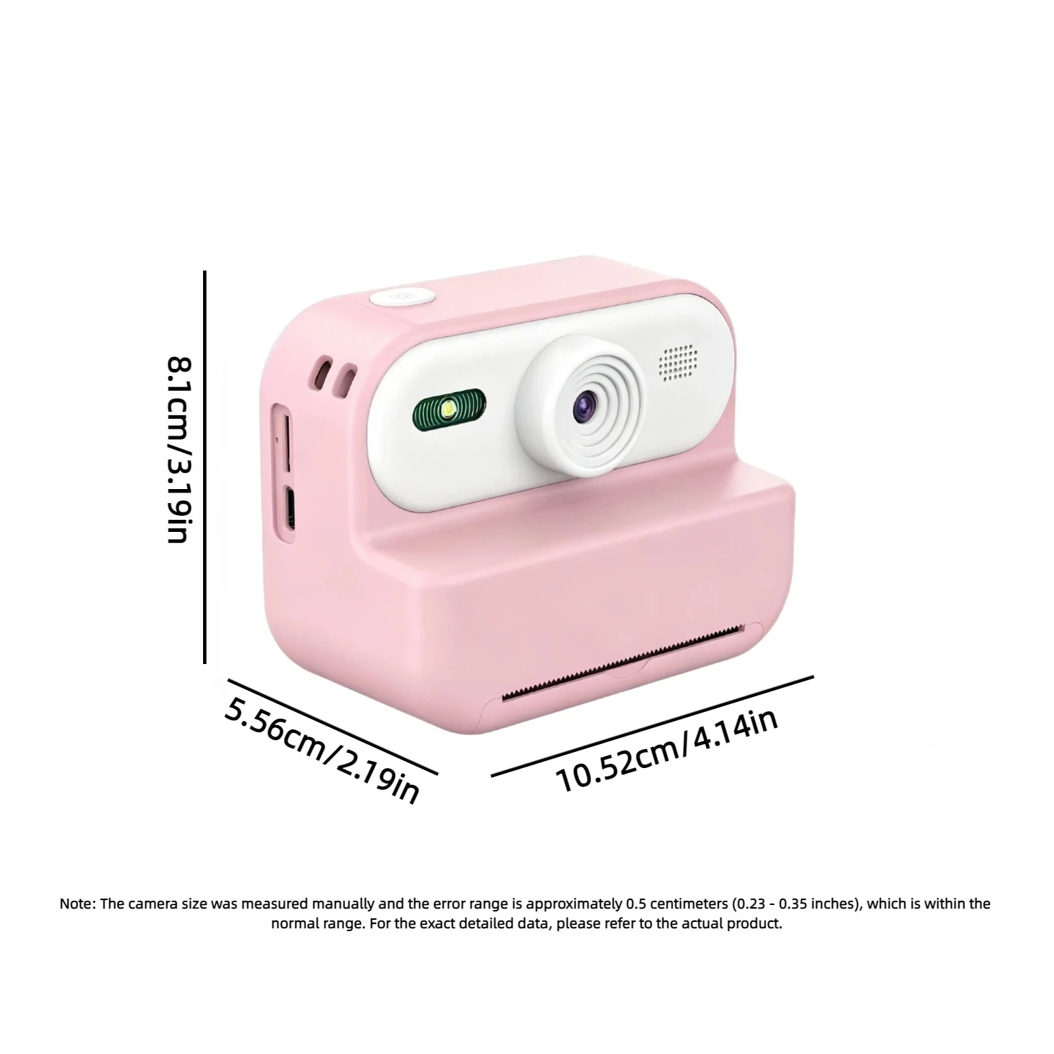 Digital Children Camera Record Video HD Mini Portable Thermal Printer Photography Instant Print Photo Educational Birthday Gifts