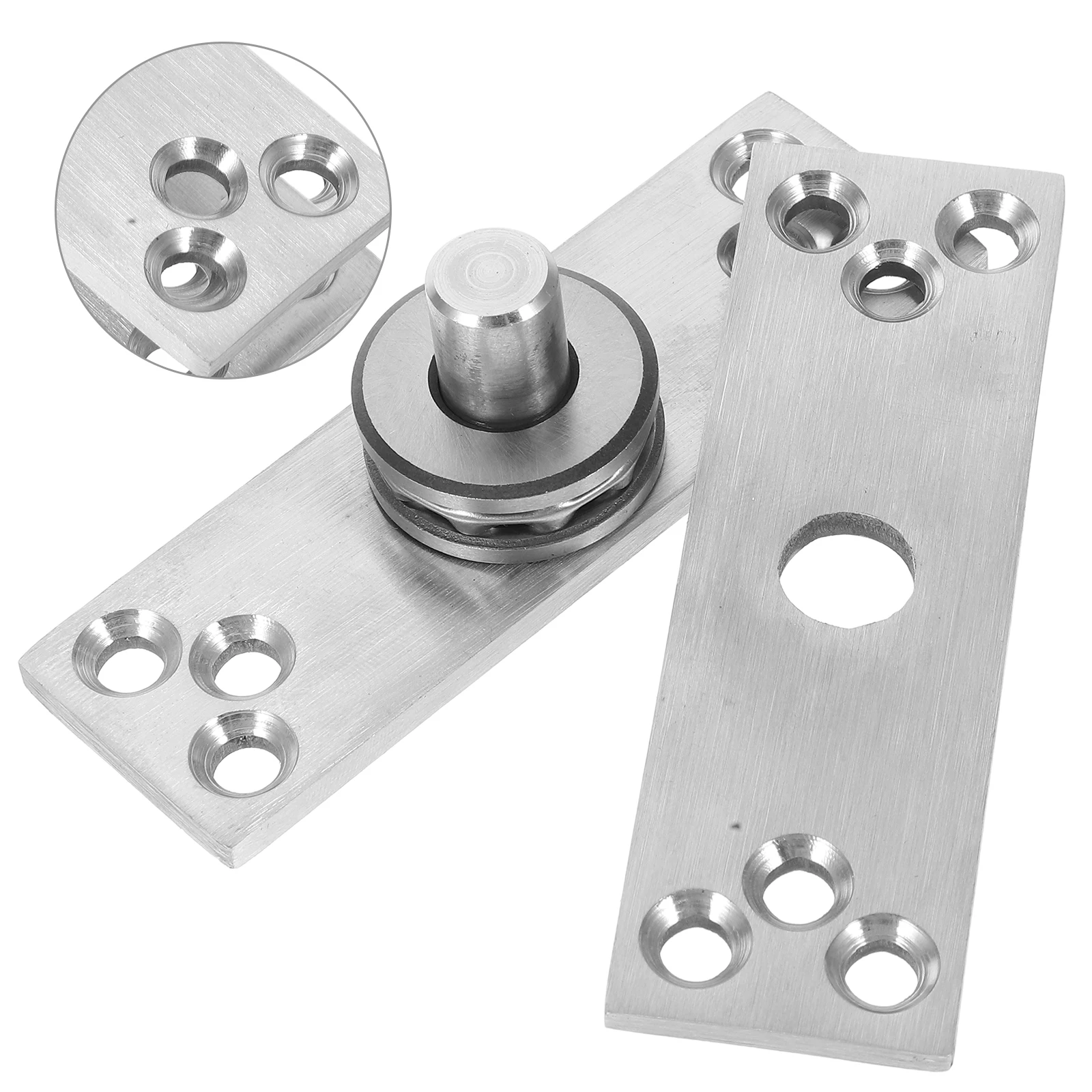 

Heavy Duty Stainless Steel Concealed Hinges Invisible Pivot Hinge 360 Degree Rotation Door Hinges For Wood Doors Bookcase