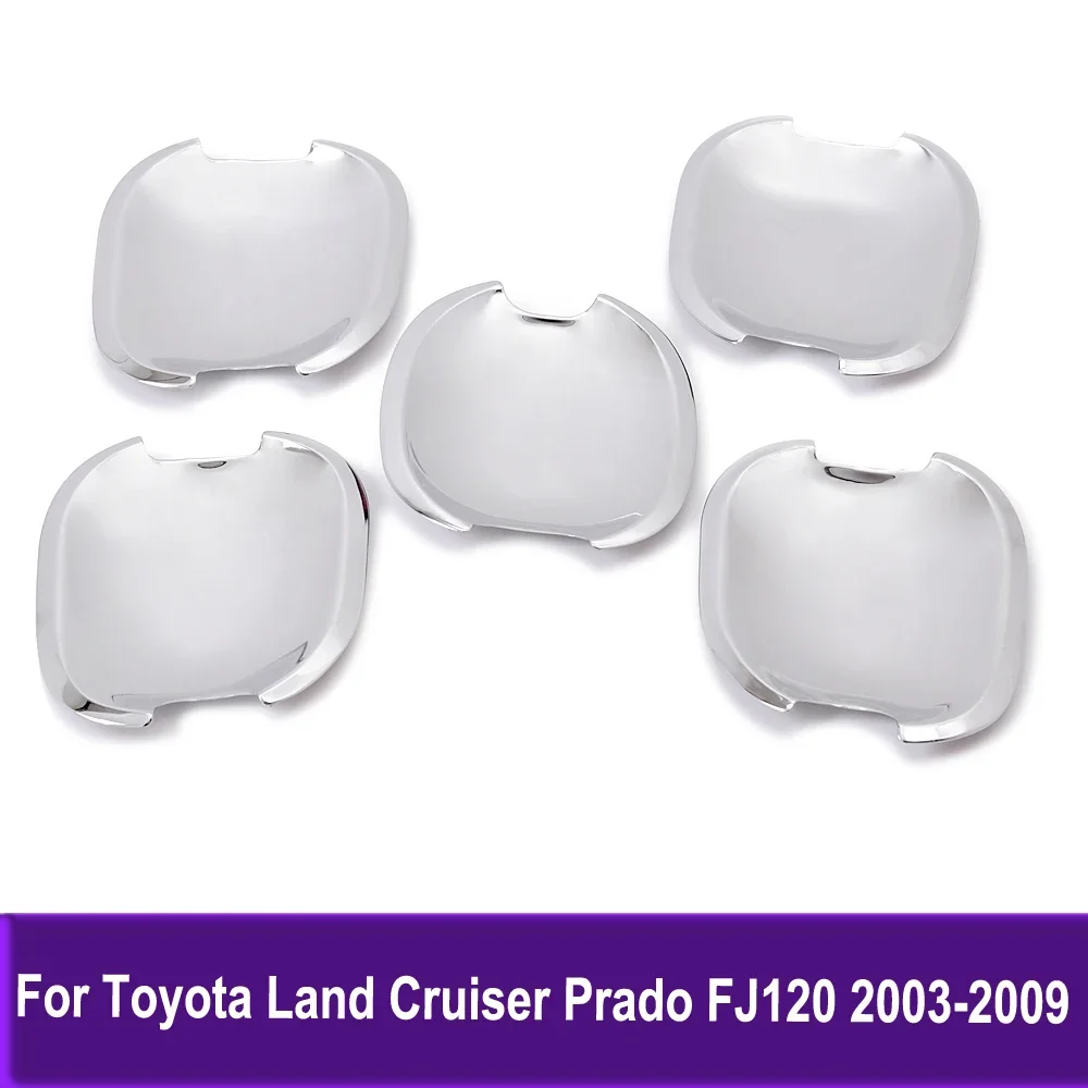 

ABS Chrome Car Accessories Side Door Handle Bowl Cover Trim Sticker For Toyota Land Cruiser Prado FJ120 2003-2008 2009