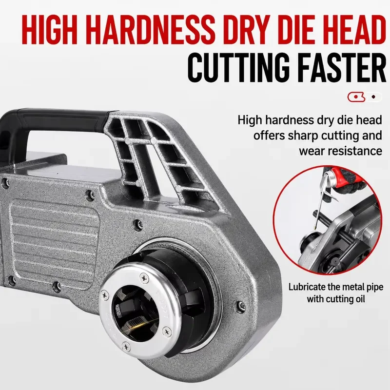 Brushless Lithium Battery Portable Welding Equipment Threading Machine 3200W 42V Pipe Threader 20.9-59.6mm Diameter for