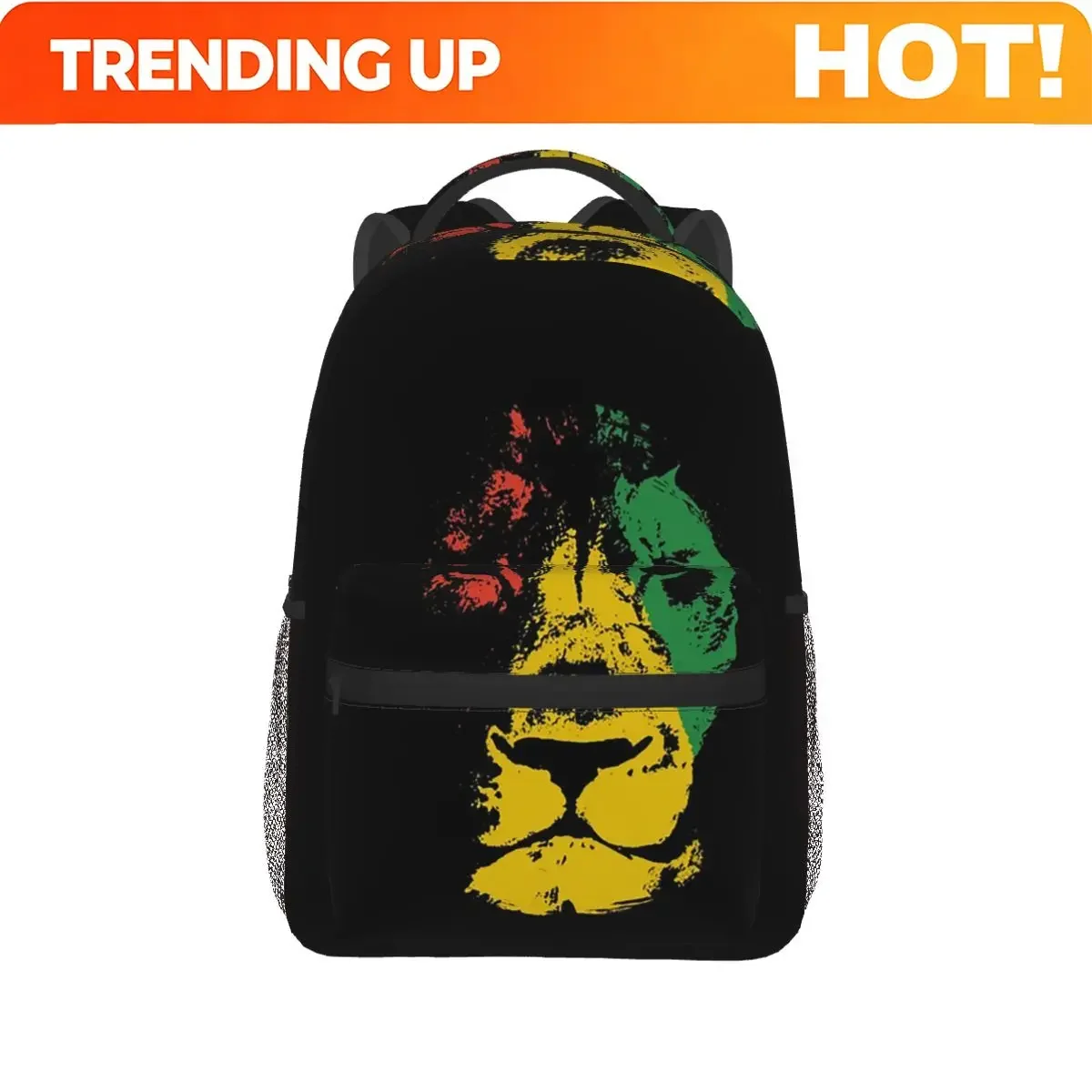 Custom Bag Rastafarian Flag Lion Backpack Hot Sale Daypack Large Capacity Boys Girls BookBag School Bag Shoulder Bags For Men Wo