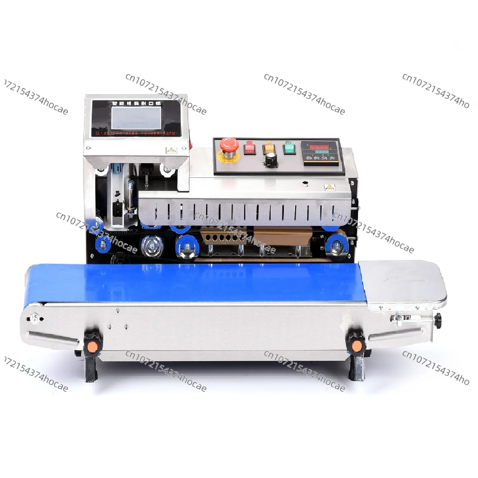 FR-1600 Spray Code Sealing Integrated Machine Automatic Continuous Bag Sealing Machine PE Film Ink Jet Printing Sealer