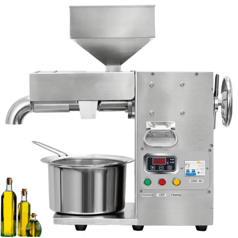 

15KG/H Commercial Oil Pressers Edible Cooking Oil Pressing Machine Automatic Screw Oil Press