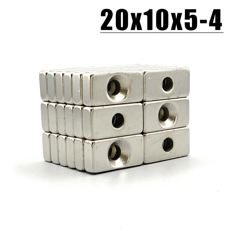 5/10/20/100Pcs Ring Shape Countersuck Magnet 20x10x5-4mm Imanes For Kitchen Garden Home Decoration DIY Tool Home Accessory