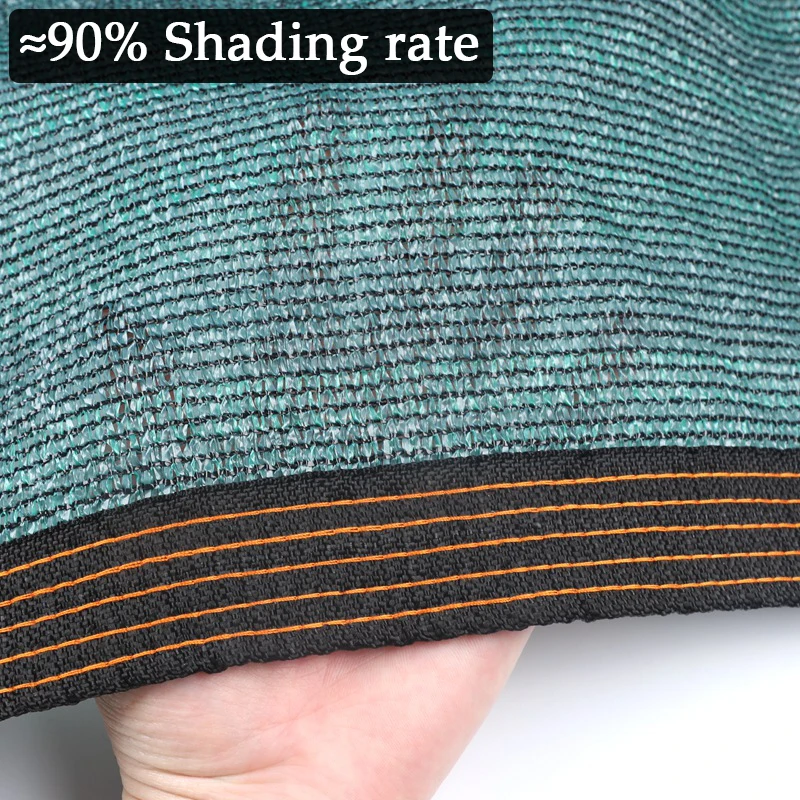 40% Beschattung Dunkelgrün 3-Pin Garten-Schattennetz Landwirtschaftliches Schattennetz Gewächshaus-Sonnenschutzabdeckung Außenmarkise – Detail 13