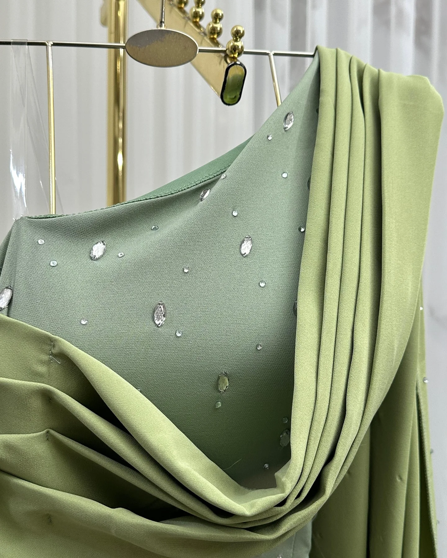 Customized Evening Dress Classic Jersey One Shoulder Sleeveless Prom Gowns Luxury Appliques Watteau Train Luxury Party Dresses