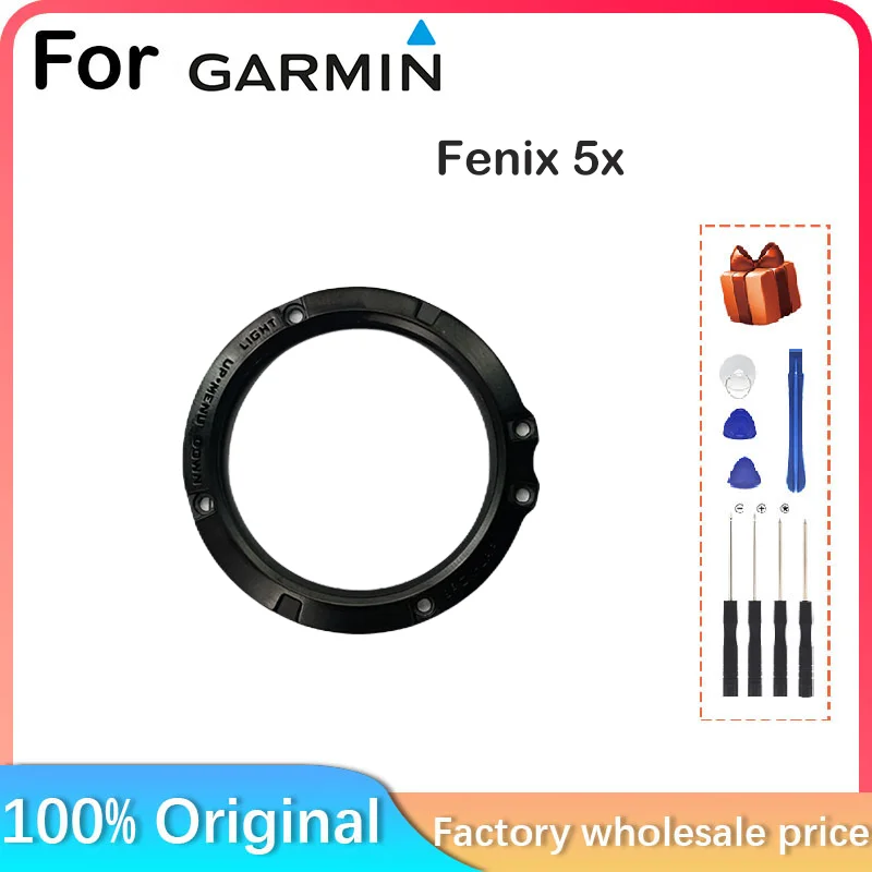 New Frame For Garmin Fenix 5x Smart Watch LCD Screen with Frame + Cover Glass Repair Parts Replacement