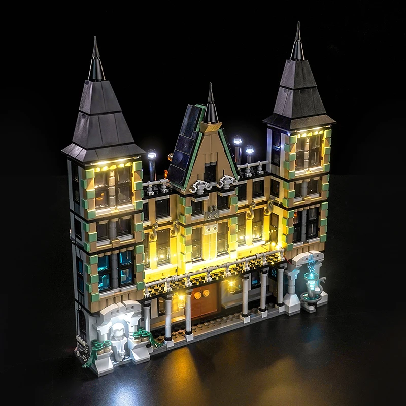 Malfoy Manor 블록 조명 선물에 적합한 Lazishi 5V LED 조명 76453 세트(조명 포함)