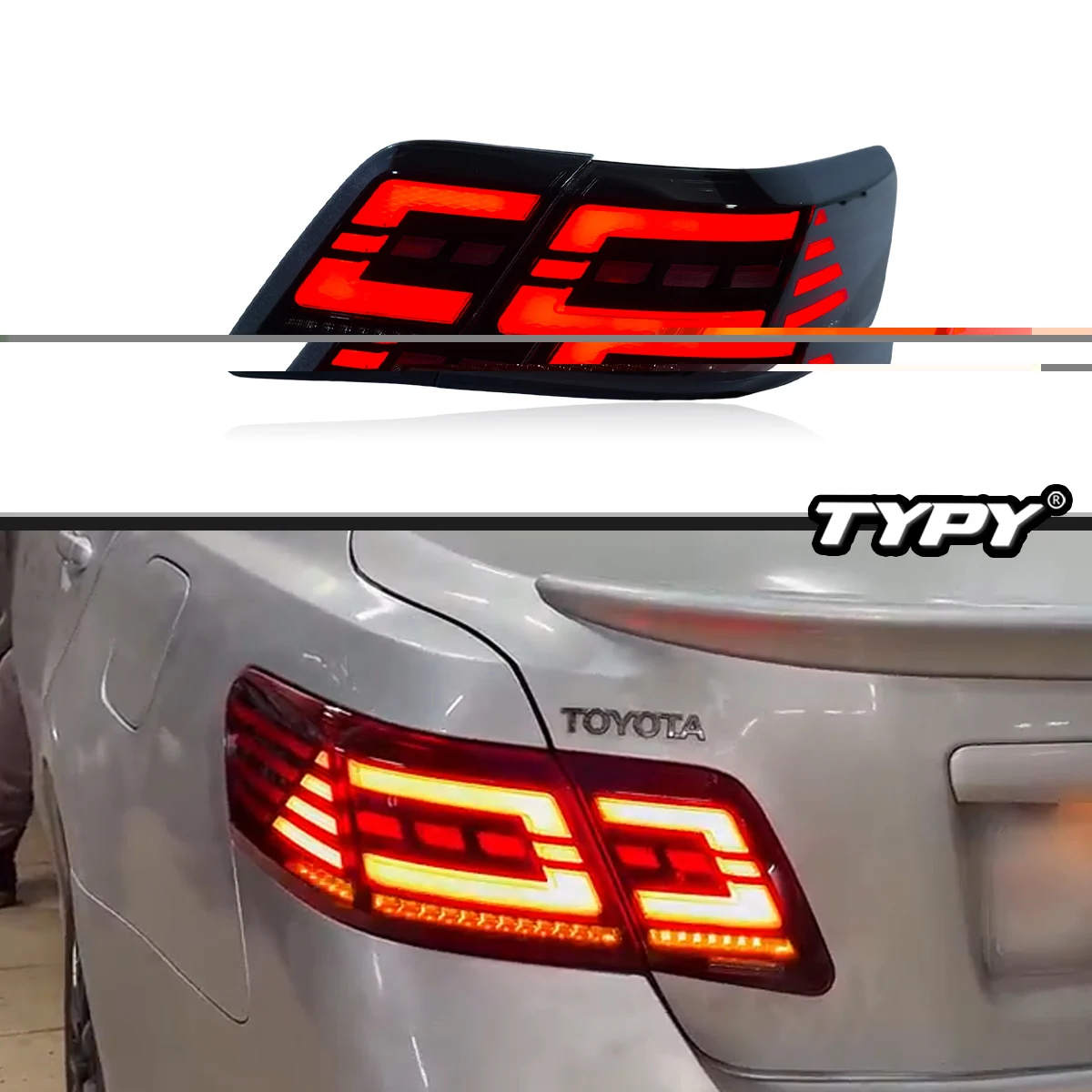 

New LED Tail Lamp Upgrade Modified For Toyota Camry US version Taillight 2007-2011 Dynamic Signal Tail Lamp Auto Accessories