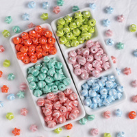 10PCS Ceramic Electroplating Beads Loose Spacer Beads For Jewelry Making DIY Bracelet Necklace Accessories