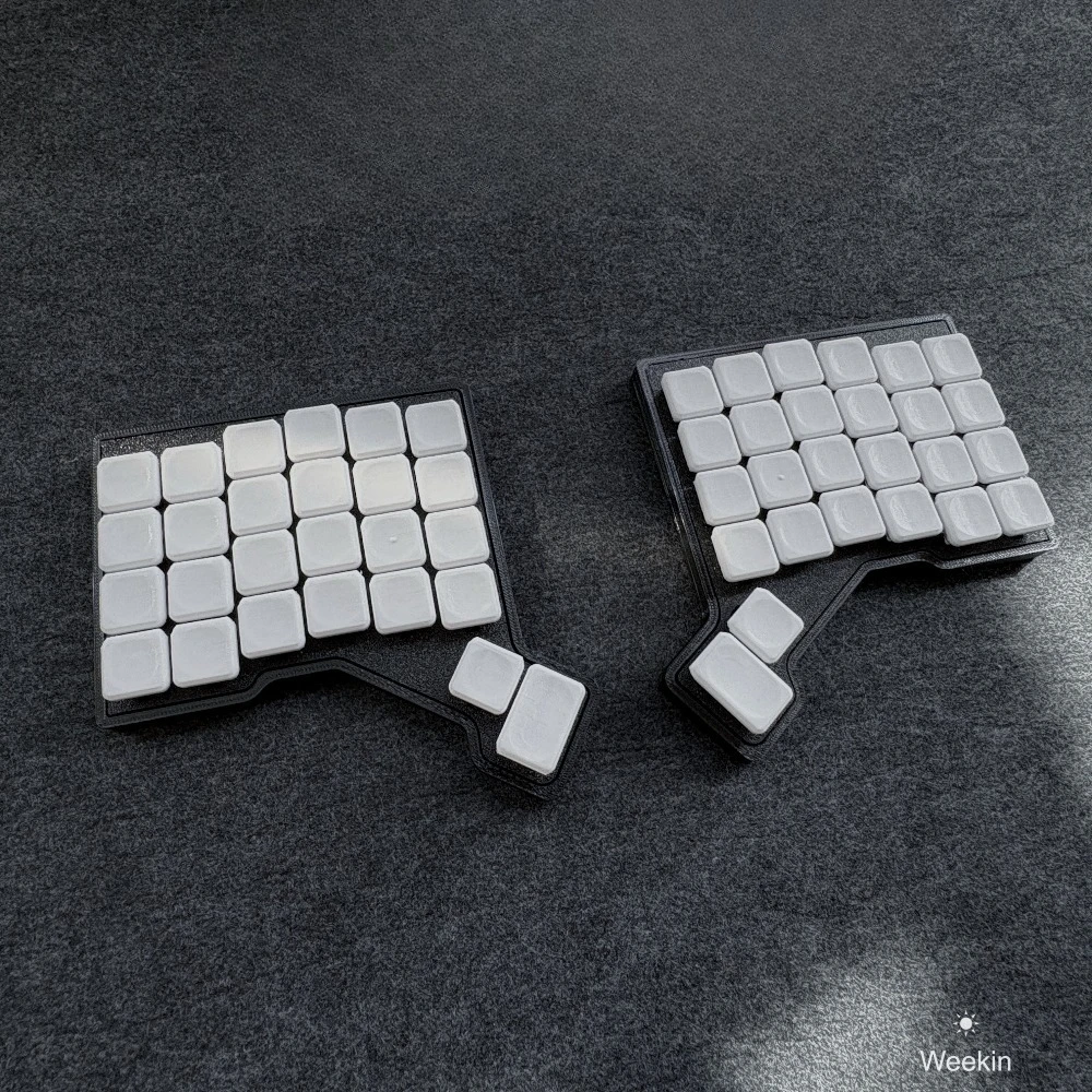 Weekin Gemini سبليت لوحة المفاتيح الميكانيكية السلكية الانظار التبديل Choc V1 RGB دعم قارورة برنامج مخصص لوحة المفاتيح الميكانيكية #2