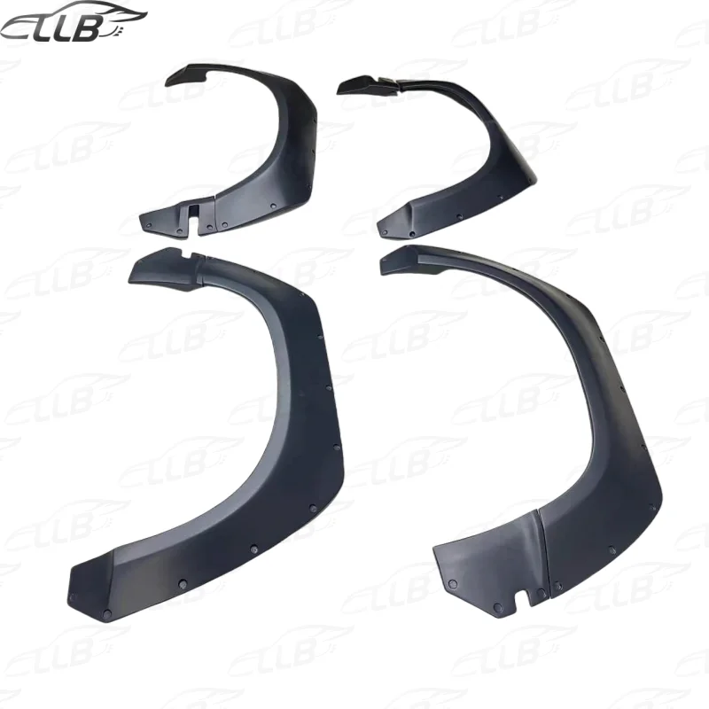 For Dodge Challenger PD Style Body Kit with Wide Body Wheel Arch Eyebrow Stripe Car Wheel Modling Trims Spoiler Includes Clips