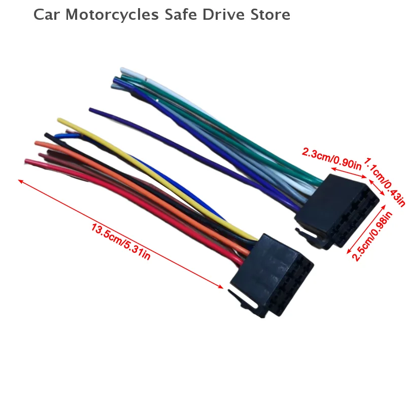 【CM】محولات عالمية سلك تسخير محول عالمي أنثى ISO الأسلاك تسخير راديو السيارة محول موصل سلك التوصيل عدة #4