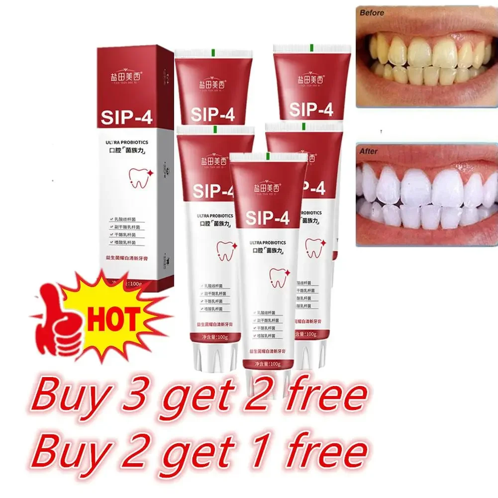 

LOT Probiotic Whitening Toothpaste Brightening & Stain Removing Sp-4 Fresh Breath Toothpaste Teeth Whiten Toothpaste Tooth Care