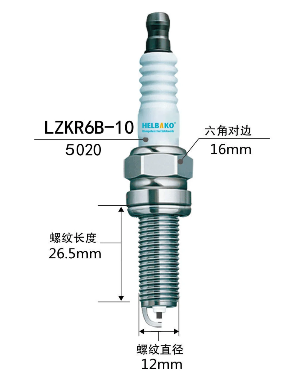 4PCS Spark Plug LZKR6B-10 NGK 1578 For Hyundai Kia