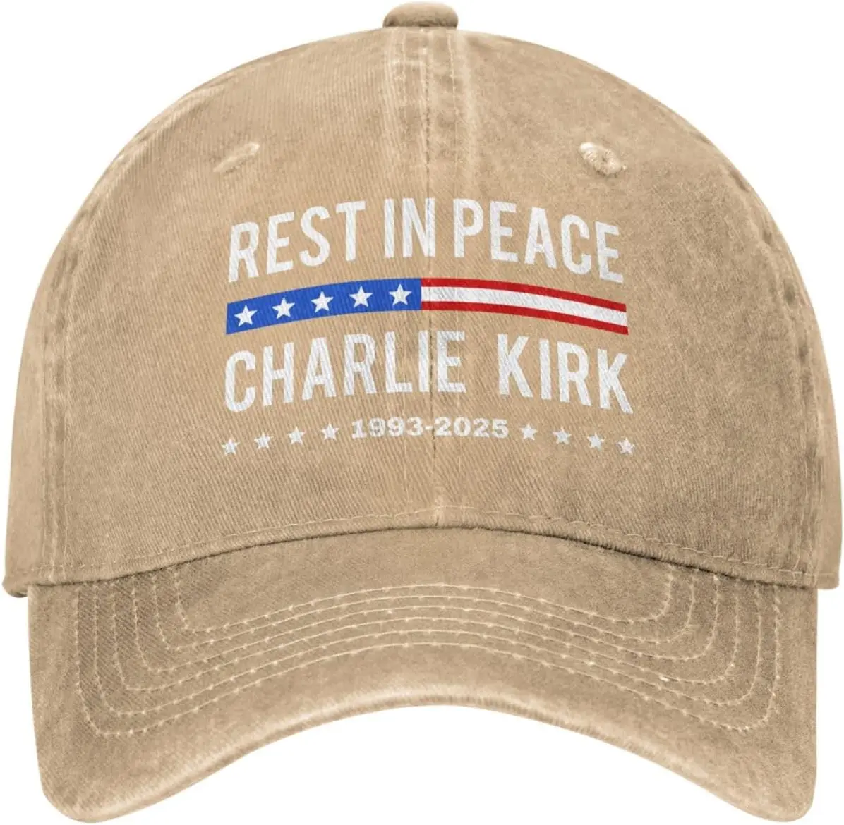 Rest in Peace Charlie Kirk Hats Memorial Tribute Charlie 1993 2025 Denim Cap