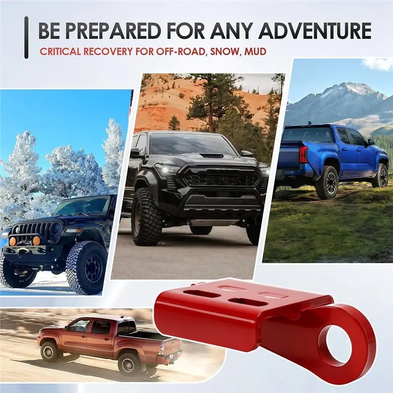For Toyota Tacoma 2024-2026 4Runner 2025-2026 Heavy Duty Front Tow Hooks 2PCS Car Tow Hooks Towing& Recovery Point Kit