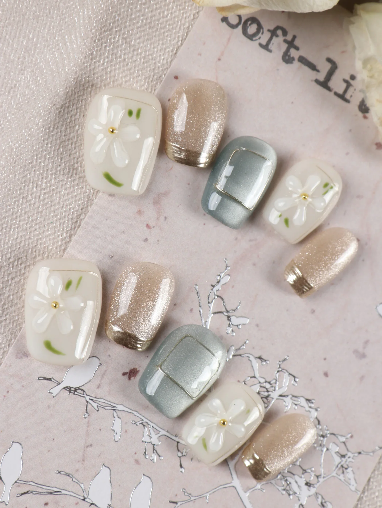 10 faux ongles à presser court - Nail Adhesive Tab avis et prix