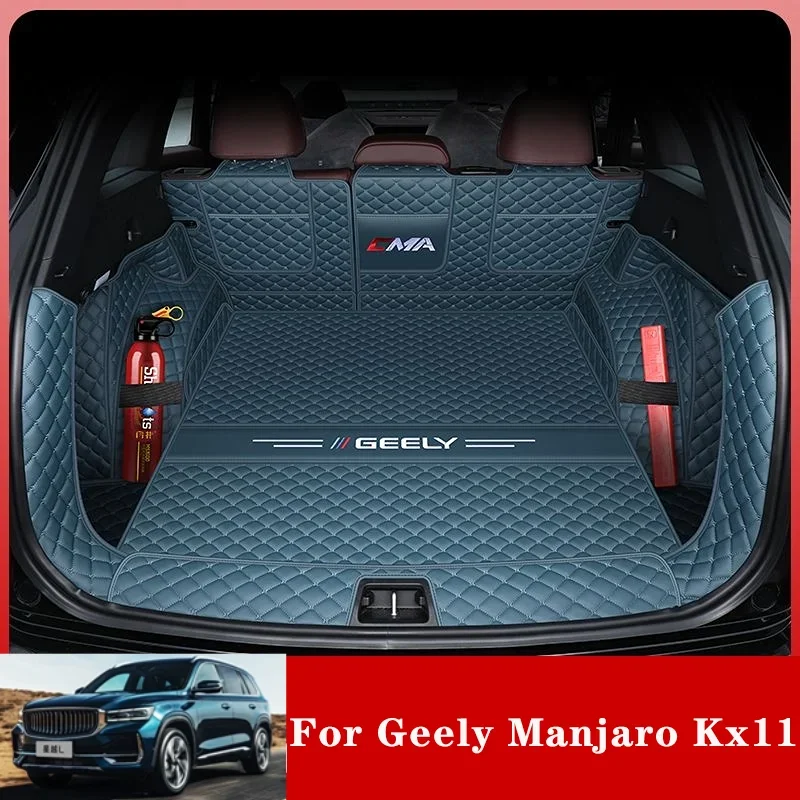 Per Geely Monjaro Kx11 Xingyue L tappetino per bagagliaio per auto fodera per bagagliaio posteriore pavimento in pelle per moquette accessori per la