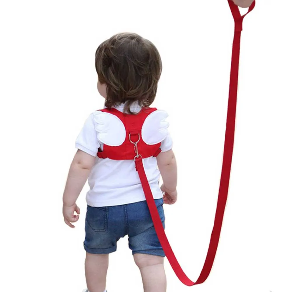 Cute Wings Adjustable Anti Lost Toddler Walking Safety Harness Leash Strap Rope for 0-6 Years Old Kids Children Boys Girls