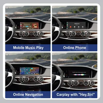 適用於賓士S-ClassW222 W217(2014-2018)的無線CarPlay Android Auto,支援NTG5.0系統和相機功能,並支援MirrorLink。 10 最佳銷售 賓士W217 - №1