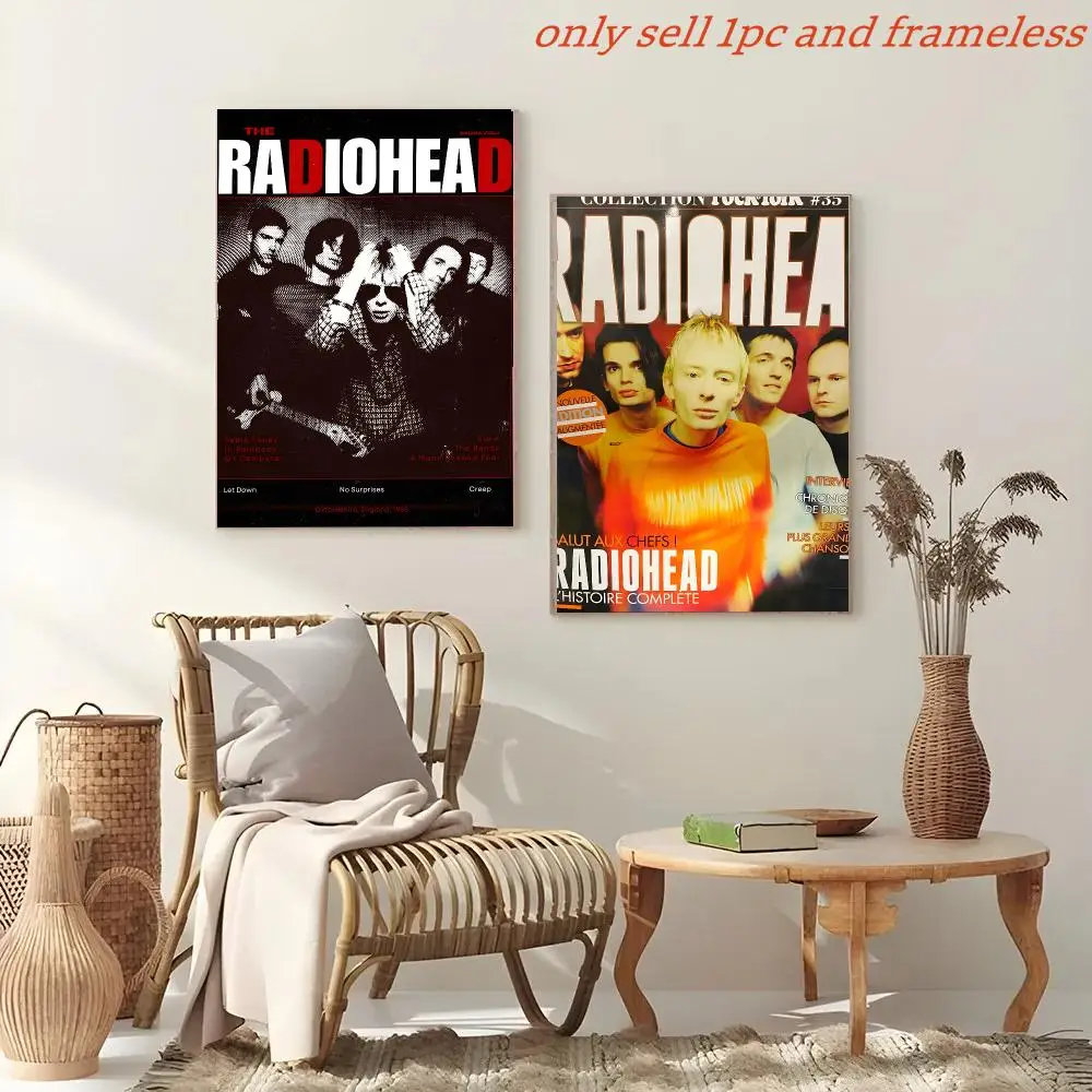 Vintage Rock Band Characters R-Radiohead Poster Painting And Print Wall Art Picture For Home Room Decor Gifts