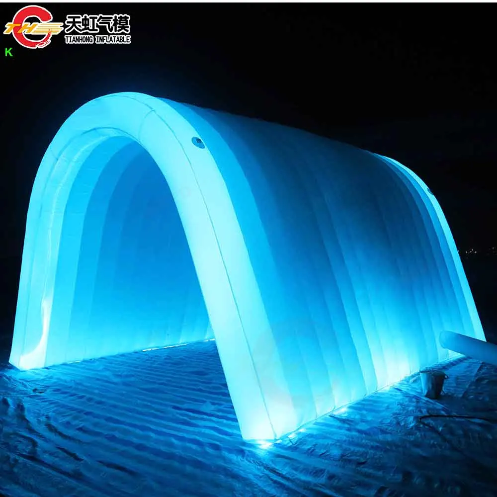 

Быстрая доставка 5x3x3mH светодиодное освещение надувная туннельная палатка уличная надувная сценическая палатка газонная палатка с воздуходувкой для продажи