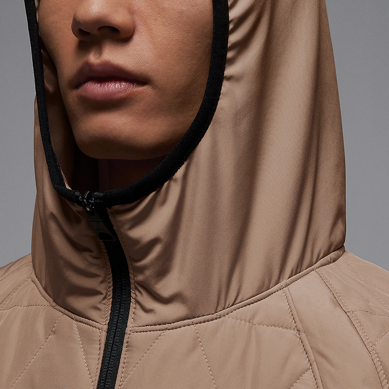 Nike oficial genuino Jordan invierno nueva chaqueta de algodón cálido con capucha para hombre FD2638-244