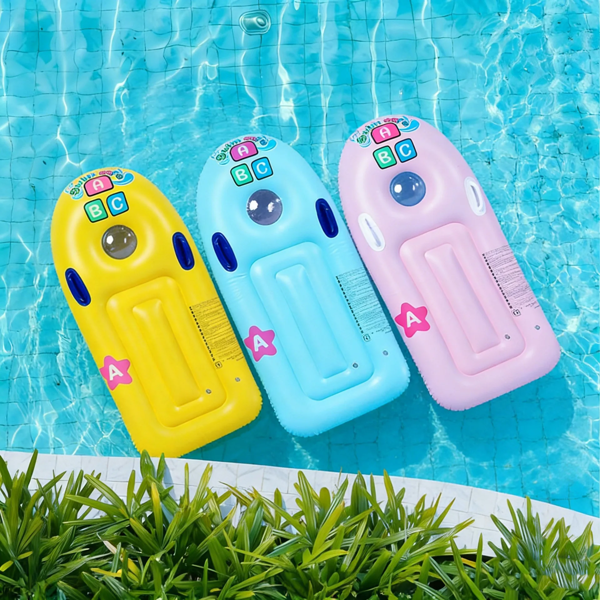 Water Sports ABC Surfboard Thickened Inflatable Children's  Row Water Floating Board Floating Bed Reclining Chair Swimming Board