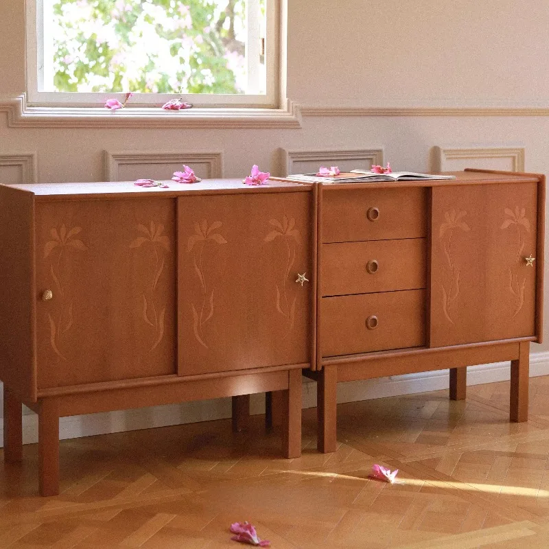 Retro original iris cabinet combination side cabinet, entrance cabinet, living room locker, bucket cabinet