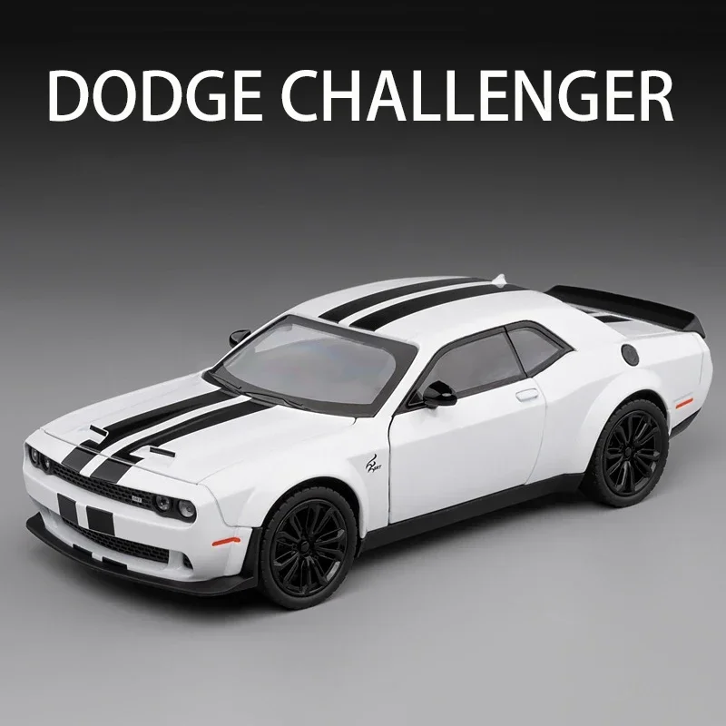 

1:22 ДЛЯ Dodge Challenger Hellcat Redeye, модель автомобиля из сплава, игрушечный автомобиль, литье под давлением металла, звуковой и световой автомобиль, игрушечный автомобиль, автомобиль