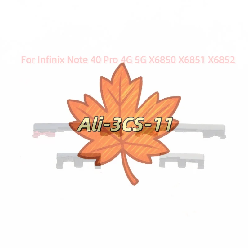 

Комплект кнопок питания и регулировки громкости Infinix Note 40 Pro X6851/X6850 – OEM-замена боковых кнопок для включения/выключения и регулировки громкости вверх/вниз, ремонтный набор