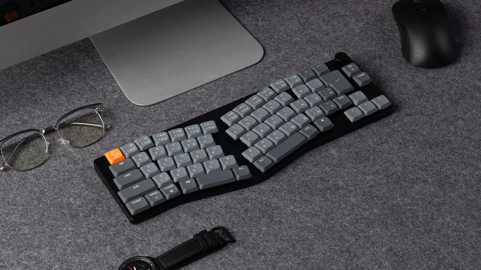 Keychron K11 Max Japan JIS Layout QMK Wireless Custom Mechanical Keyboard Low Profile Gateron Switch Double-Shot PBT Keycaps