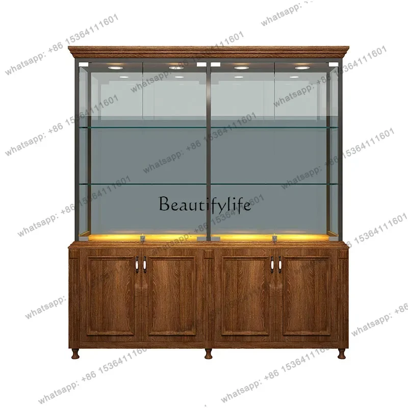 PJ Beautiful Medieval Jewelry Table Jewelry Display Museum Glass Cabinet