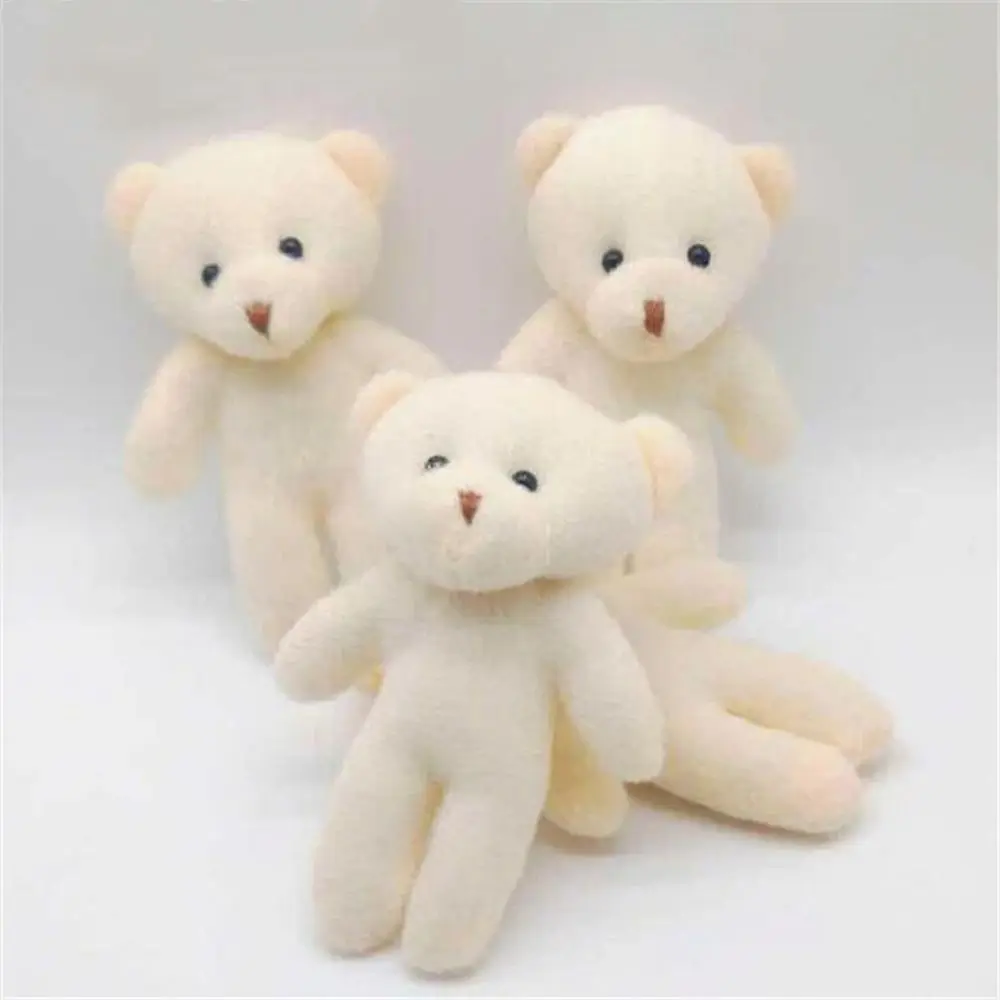 

1PCS Mini Plush Bear Toys Small Pendant Cute Diamond Bears Doll Soft Stuffed Toy For Kids Girls Gift 12CM