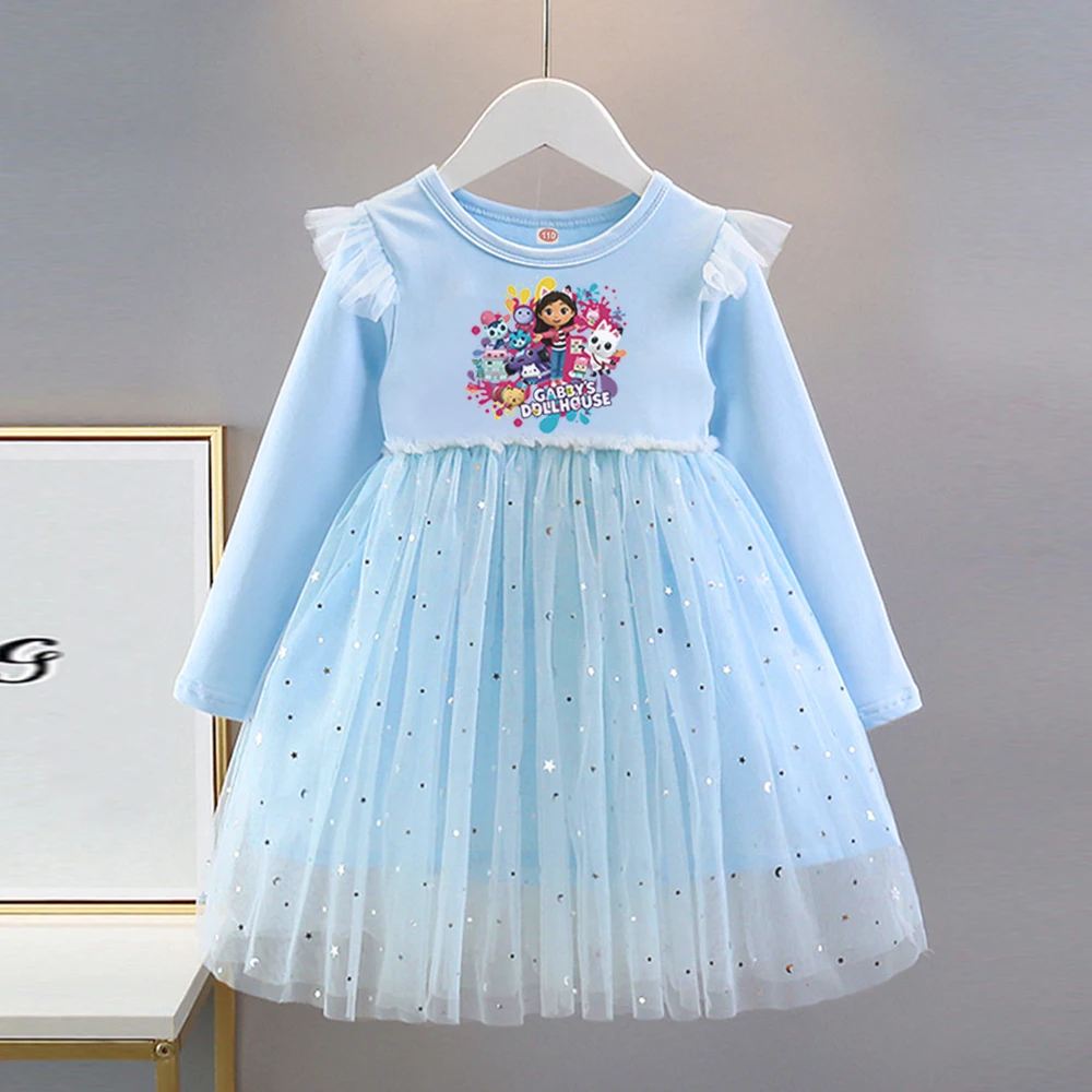 2026 New Girls Dress Spring Autumn Kids Long Sleeve Princess Dress For Children Fashion Clothes Baby Birthday Party Clothing