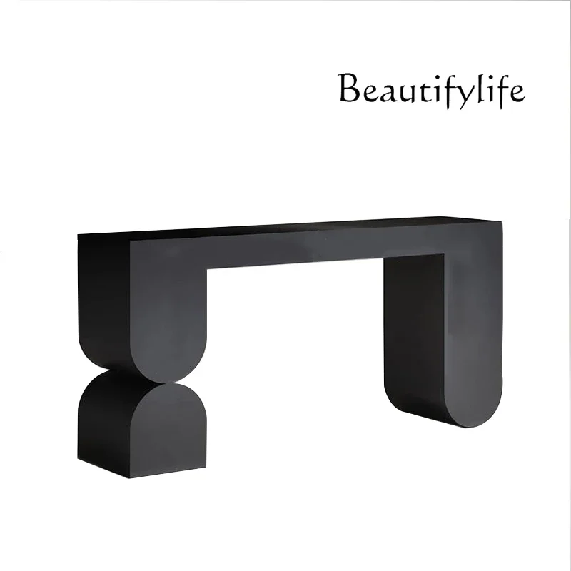 Nordic Simple Creative Console Tables Model Room Club Decoration Table Modern Light Luxury Side View Sets