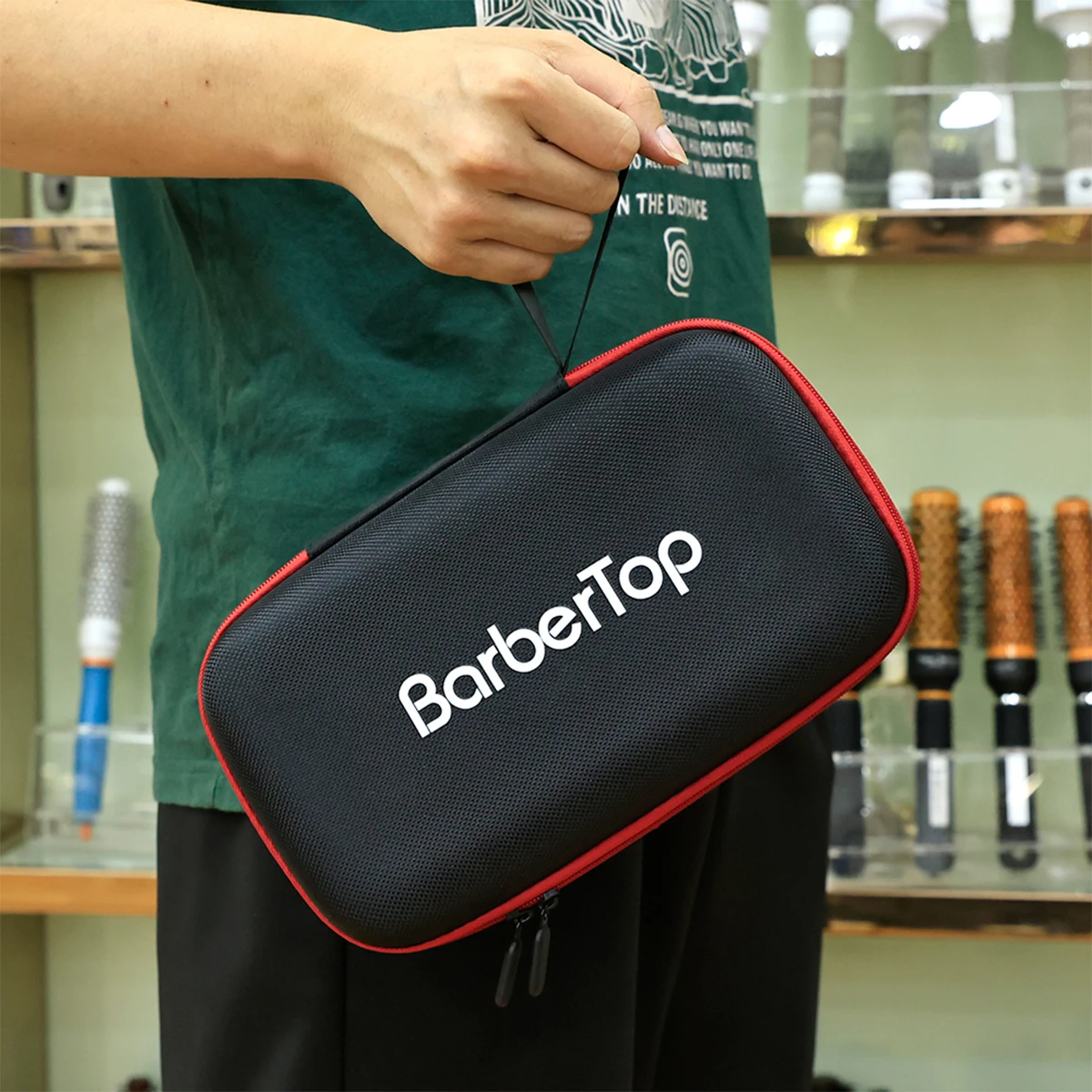 Barbertop Tool Box Barber Resistance Trimmer Organizer Shockproof Hair Scissors Case Bag Waterproof Scissors Protect Bag